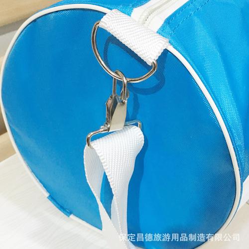 工厂直销圆筒包单肩运动健身包定制logo旅行社纪念礼品包 行李包